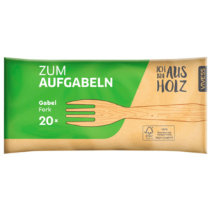 Vivess Holzgabel 20 Stück