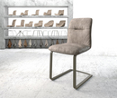 Bild 1 von Schwingstuhl Vinjo-Flex Taupe Vintage Freischwinger flach Effektfinish Titan