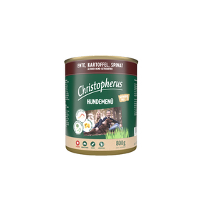 Christopherus Menu Senior Ente, Kartoffel & Spinat Hundefutter 800g