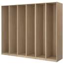 Bild 1 von PAX  6x Korpus Kleiderschrank, Eiche weiß lasiert 300x58x236 cm