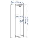 Bild 4 von PAX  Korpus Kleiderschrank, dunkelgrau 100x58x201 cm