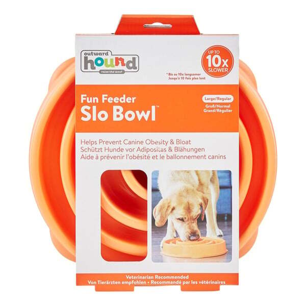 Bild 1 von Fun Feeder Slo Bowl Anti Schling Swirl Orange Large