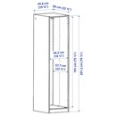 Bild 4 von PAX  Korpus Kleiderschrank, weiß 50x58x201 cm