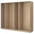 Bild 1 von PAX  4x Korpus Kleiderschrank, Eiche weiß lasiert 300x58x201 cm