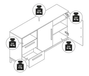 Sideboard »Eklund« mit Schubladen und Tür