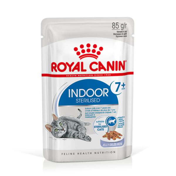 Bild 2 von ROYAL CANIN INDOOR 7+ Sterilised in Gelee Nassfutter für Wohnungskatzen ab 7 Jahren 12x85g