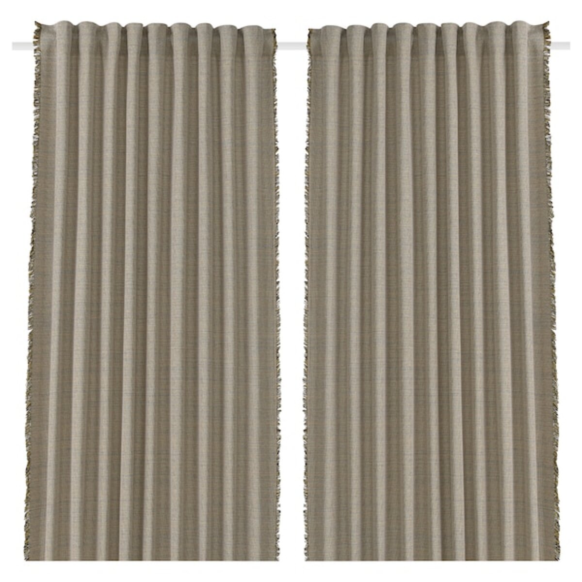 Bild 1 von VÄXELBRUK  2 Gardinenschals (abdunk.), blau/gelb 140x250 cm