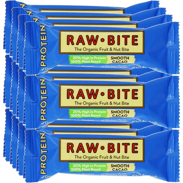 Bild 1 von BIO Raw Bite Proteinriegel Smooth Cacao, 12er Pack