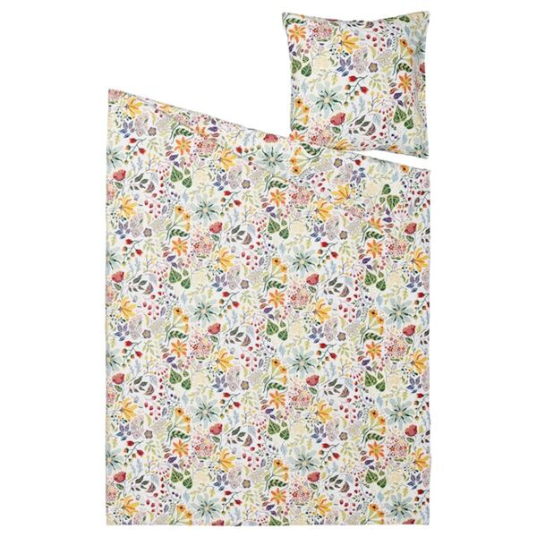 Bild 2 von STRANDLUMMER  Bettwäsche-Set, 2-teilig, bunt/Blumenmuster 155x220/80x80 cm