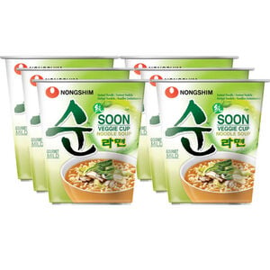 Nong Shim Instantnudeln Veggie, 6er Pack