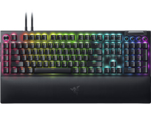 RAZER BlackWidow V4 Pro, Gaming Tastatur, Mechanisch, Razer Yellow, Kabelgebunden, Schwarz, Schwarz