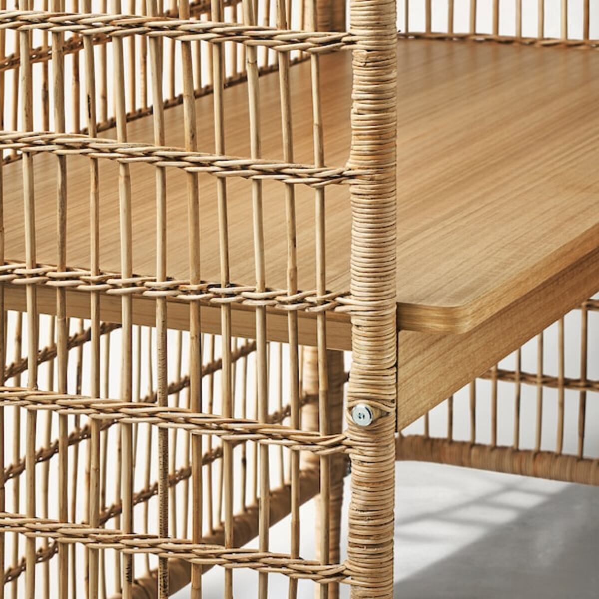 Bild 3 von FRYKSÅS  Schreibtisch, Rattan 110x54 cm