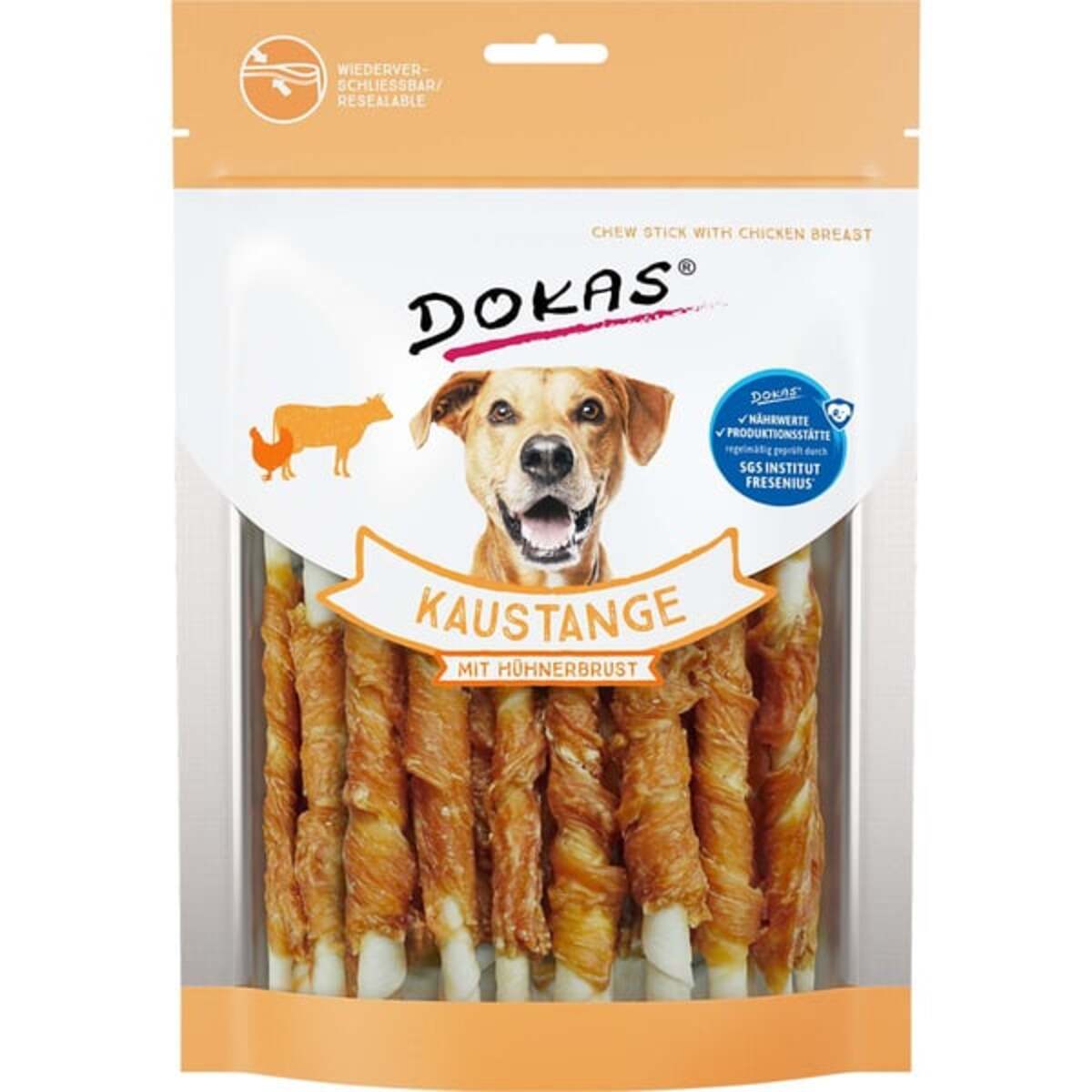 Bild 1 von Dokas Hundesnack Kaustange mit Hühnerbrust 200g