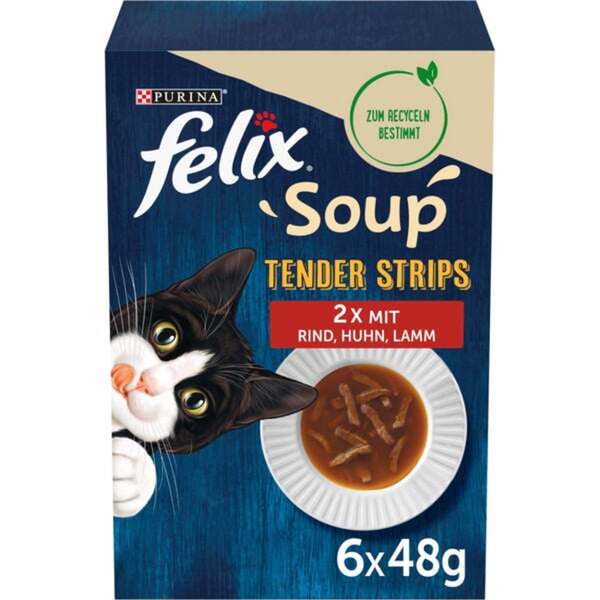 Bild 1 von FELIX Soup Tender Strips Vielfalt vom Land 6x48g