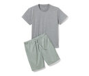 Bild 1 von Shorty-Pyjama mit gewebter Hose