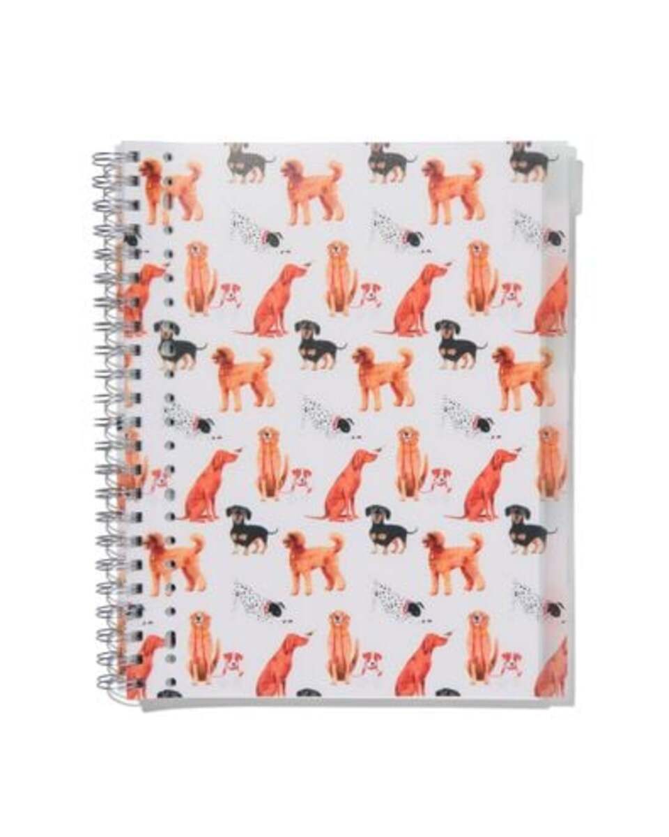 Bild 1 von 10-in-1-Collegeblock, liniert, DIN A4, Hunde