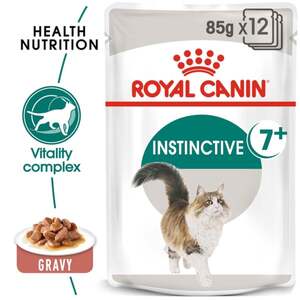 ROYAL CANIN INSTINCTIVE 7+ Nassfutter in Soße für ältere Katzen 12x85g