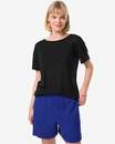 Bild 1 von Damen-T-Shirt Evie, mit Leinenanteil schwarz