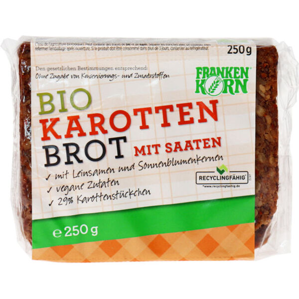 Bild 1 von Frankenkorn BIO Karottenbrot mit Saaten