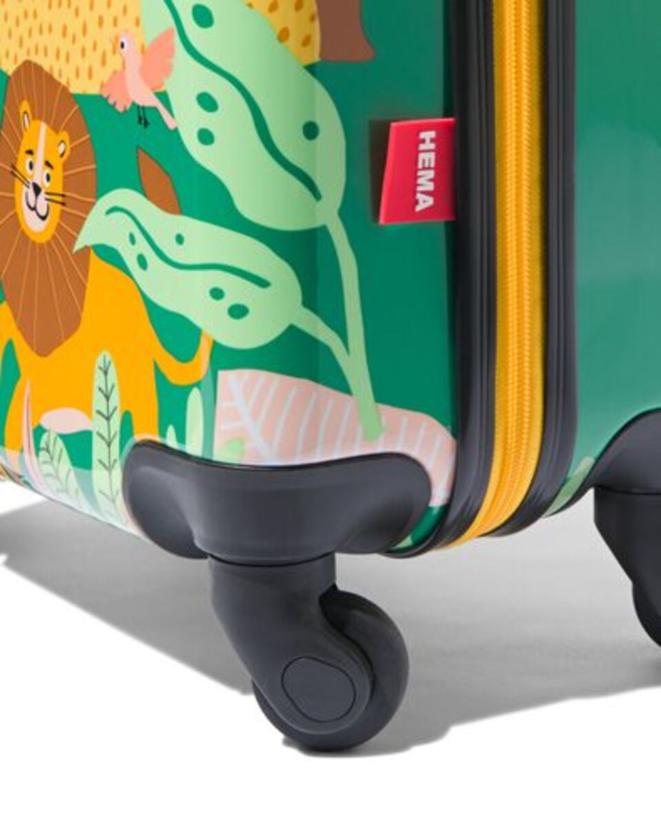 Bild 2 von Koffer mit Tiermuster, 55 x 34 x 21 cm, grün