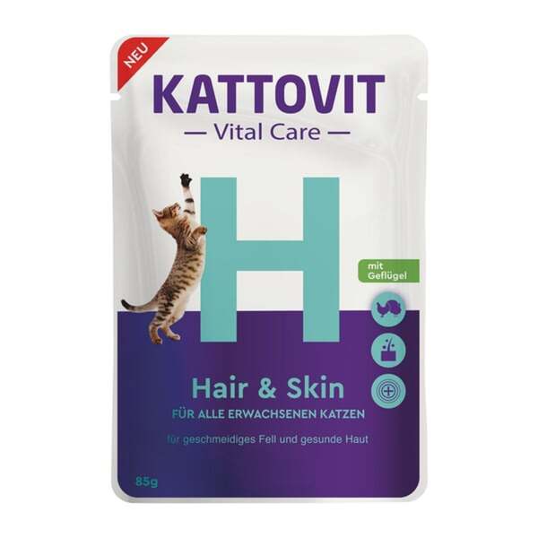 Bild 1 von Kattovit Vital Care Hair & Skin Pouches 12x85g