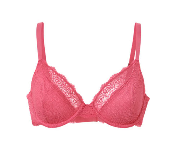 Bild 1 von Bügel-BH mit Spitze, pink