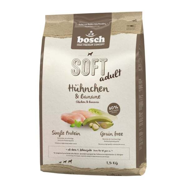 Bild 1 von Bosch SOFT Hundefutter Hühnchen und Banane 2,5kg