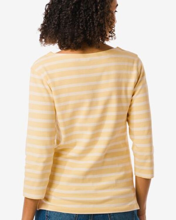 Bild 3 von Damen-Shirt Cara, U-Boot-Ausschnitt, Streifen hellgelb
