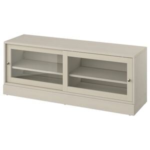 HAVSTA  TV-Bank mit Sockel, graubeige 160x47x62 cm