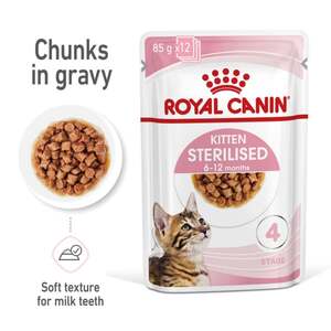 ROYAL CANIN KITTEN STERILISED in Soße Nassnahrung für kastrierte Kätzchen ab 6 Monaten 12x85g