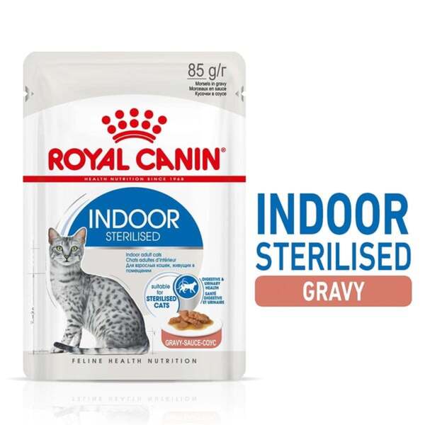 Bild 1 von ROYAL CANIN INDOOR Sterilised in Soße Nassfutter für Wohnungskatzen 12x85g