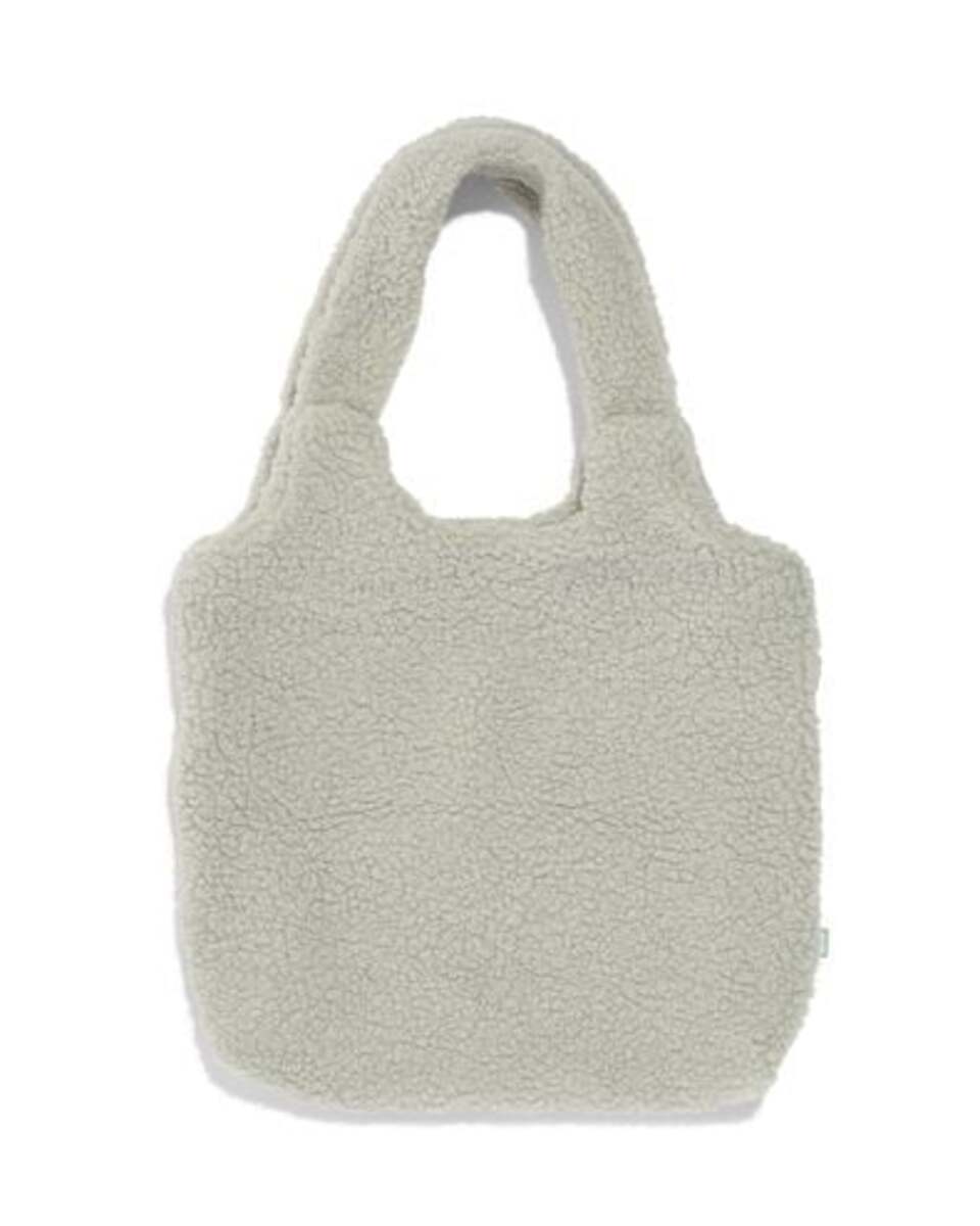 Bild 1 von Tasche, Teddystoff, grau