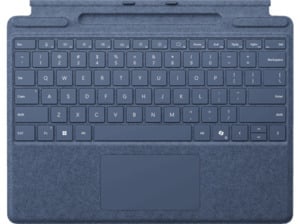 MICROSOFT Surface Pro Keyboard mit Stiftaufbewahrung Tastatur Saphirblau, Saphirblau