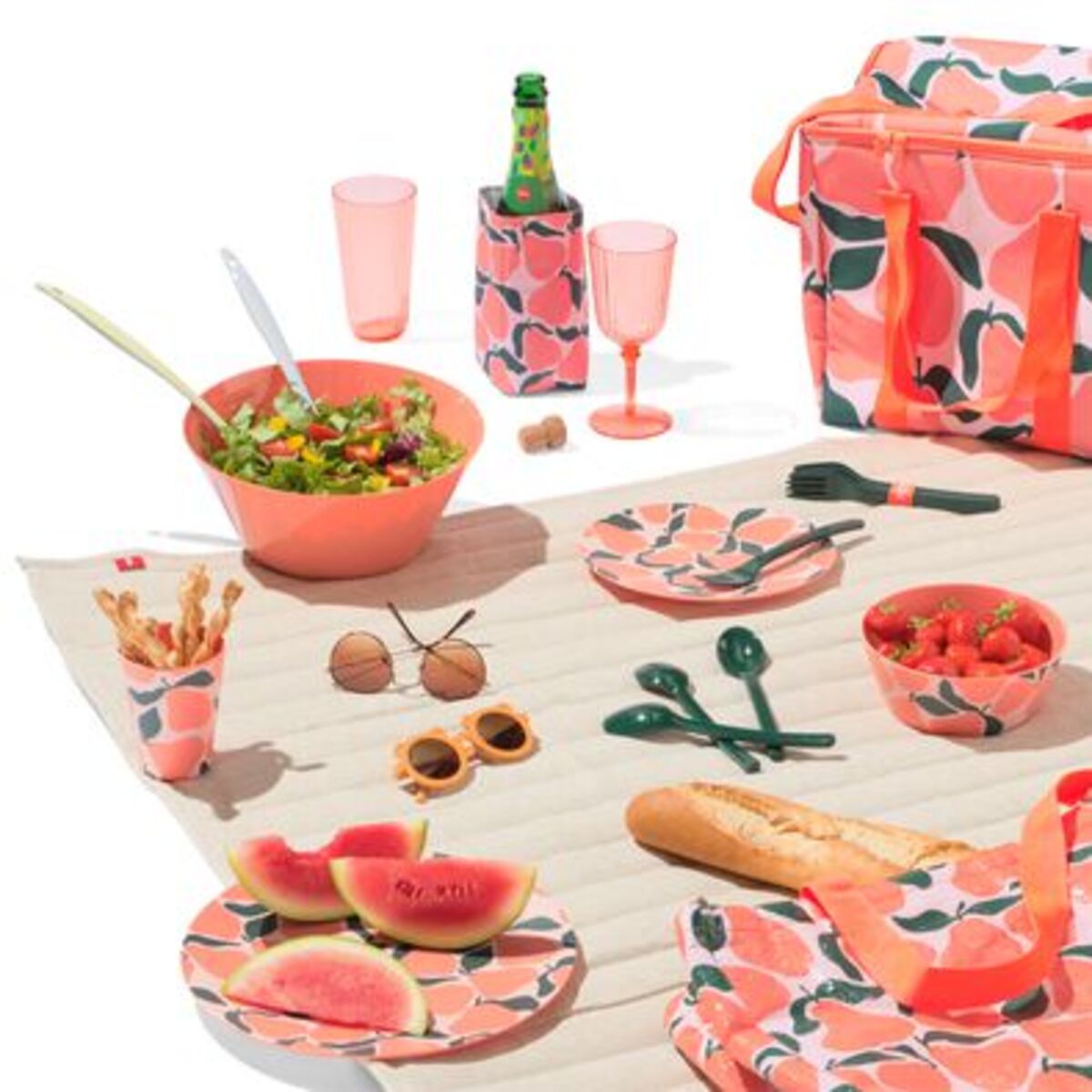 Bild 4 von Salatschüssel, Melamin, Ø 30 cm, korallenfarben