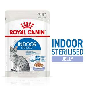 ROYAL CANIN INDOOR Sterilised in Gelee Nassfutter für Wohnungskatzen 12x85g