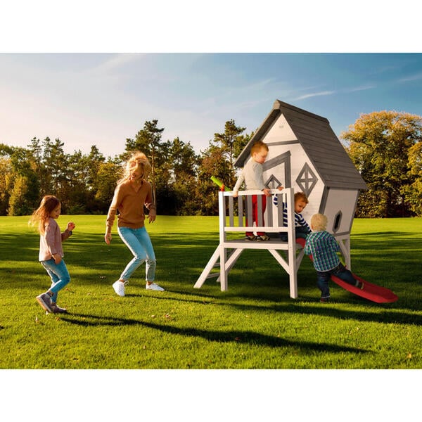 Bild 1 von AXI Spielhaus Cabin XL grau B/H/T: ca. 240x215x167 cm