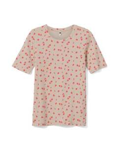 Damen-Shirt Clara, Feinripp sandfarben