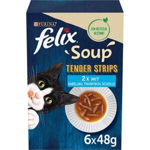 FELIX Soup Tender Strips Vielfalt aus dem Wasser 6x48g