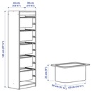 Bild 4 von TROFAST Aufbewahrung mit Boxen, weiß/grau