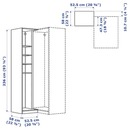 Bild 4 von PAX  Eckanbauelement/4 Böden, Eicheneff wlas 53x58x236 cm