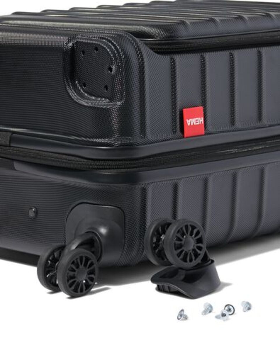 Bild 4 von Koffer mit Außenfach, ABS, 35 x 25 x 55 cm, schwarz