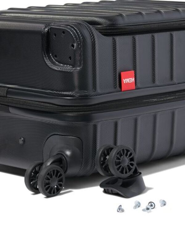 Bild 4 von Koffer mit Außenfach, ABS, 35 x 25 x 55 cm, schwarz