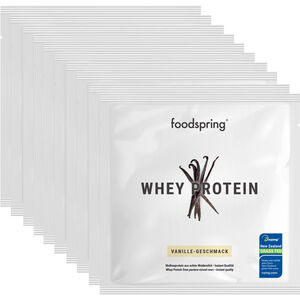 Foodspring Whey Protein To Go Vanille, 10er Pack