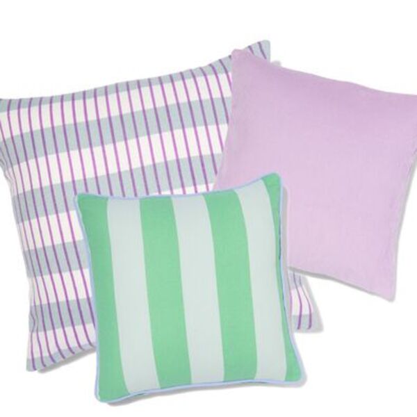 Bild 3 von Kissenbezug, Baumwolle, 50 x 50 cm, Jacquard-Streifen