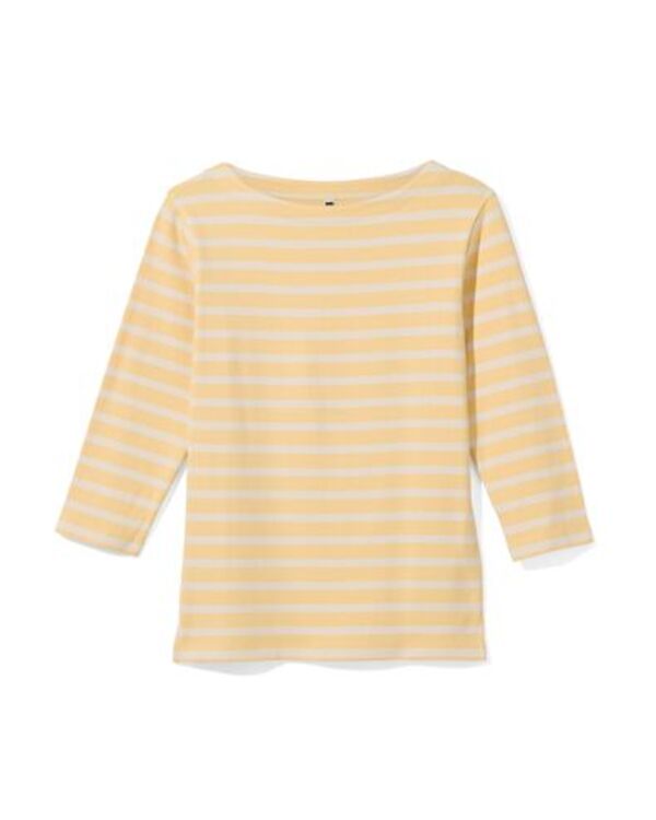 Bild 1 von Damen-Shirt Cara, U-Boot-Ausschnitt, Streifen hellgelb