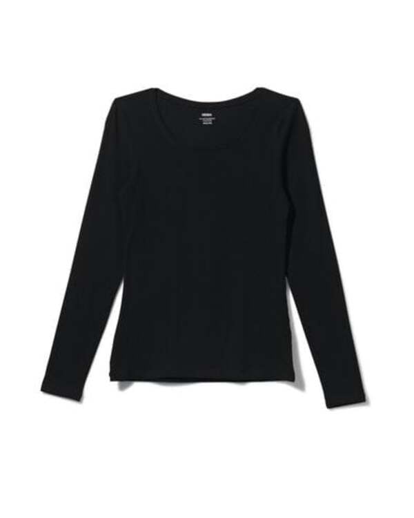 Bild 1 von Basic-Damen-T-Shirt schwarz