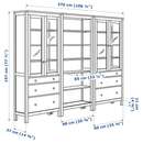 Bild 4 von HEMNES Aufbewkomb.+Türen/Schubladen, weiß gebeizt