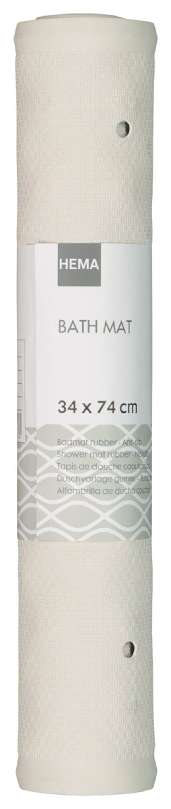 Bild 4 von Antirutsch-Badematte, 34 x 74 cm, Gummi, weiß