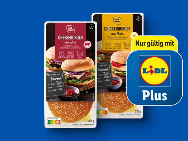 Bild 1 von Chef Select Cheeseburger, 
         320 g