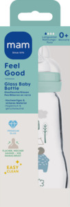 MAM Feel Good Glass Bottle 260 ml 0+ Monate Bär & Igel